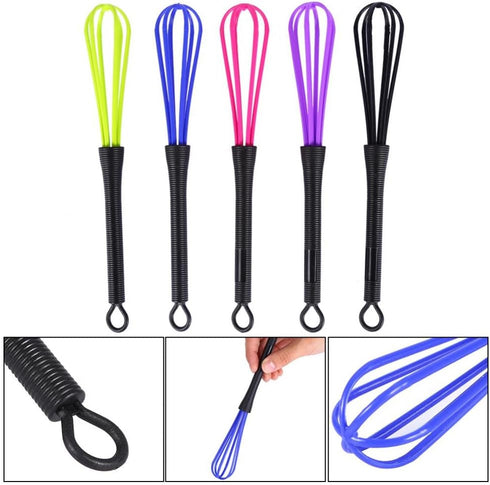 GOTOTOP 5 PCS Plastic Salon Barber Hairdressing Hair Color Dye Cream Whisk Mixer Stirrer Tools