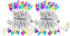 Easter String Lights, Multi Color Pastel Christmas Lights with White Wire, 2