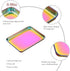 Rainbow Baking Tray, Stainless Steel Flat Food Serving Sheet, Rectangular Decorative Party Kitchen Pan (12.25 x 9.65 x