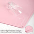 Clean(1Pack 19.7" 15.7") Pink Toddler Placemat-Non Slip Placemat for Girl Baby, Portable Food Mat Reusable Placemats