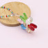 SING F LTD Multicolour Flower Suncatcher Crystal Hanging Ornament for Car Rear View Mirror, 15cm/5.9 Inch Length