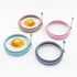 YOLCAR 4-Pack Nordic Silicone Egg Rings, Non-Stick Egg Mold - 4 Inch, Colorful