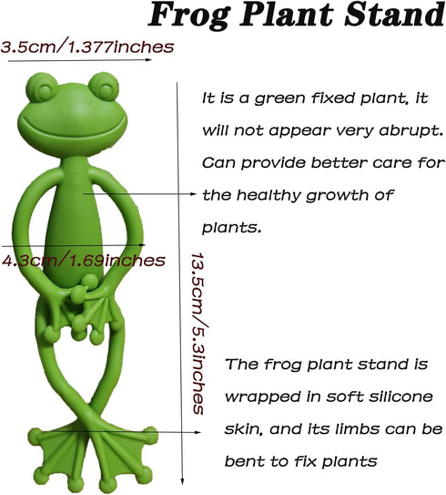 YVPSI 6pcs Frog Plant Stand Holder Support Frog Plant Holder Plant Propagation Buddy Climbing Fixture Clips Garden