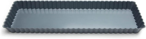 Fox Run Rectangular Loose Bottom Tart/Quiche Pan, Preferred Non-Stick, 14-Inch