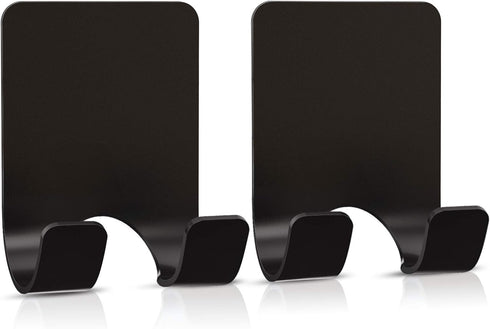 VIS'V Shower Wall Razor Holder - Metal Adhesive Hooks for His and Hers, Waterproof, 2 Pcs