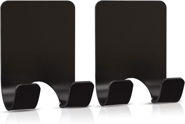 VIS'V Shower Wall Razor Holder - Metal Adhesive Hooks for His and Hers, Waterproof, 2 Pcs