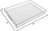Decorative,16" 12" Countertop,Large Sooyee Clear Acrylic Tray x Plastic Serving Trays for Coffee