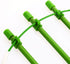 Orgrimmar 17.7" Balcony(Pack 2) Vine Trellis Support Flowers Plants Cage Triple Plastic Pillar with Iron Rings Vine