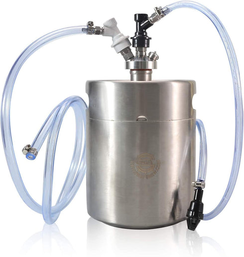 PERA Corny Keg Quick Disconnect Ball Lock Disconnect Set, Stainless Steel Swivel Nut for Home Brewing