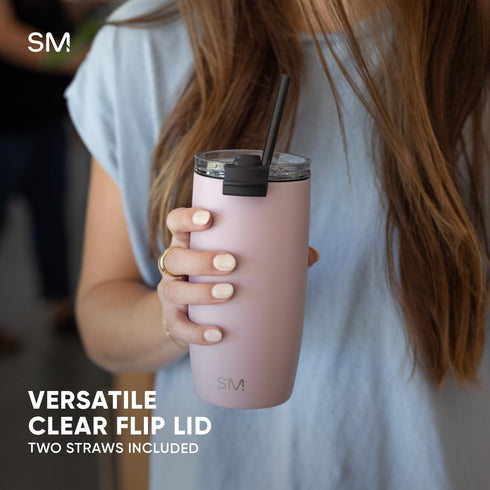 12oz, Simple Modern Voyager Tumbler with Flip Lid | Travel Coffee Mug | Insulated Stainless Steel Cold Brew Iced or Hot