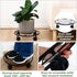 DEELF OUTLET 3 Packs 13 inches Large Metal Plant Caddy with Wheels Round Planter Dolly Pot Mover Rollers Wrought Iron