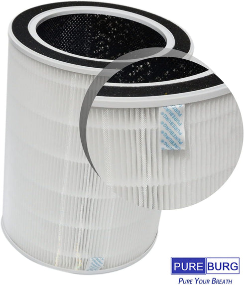 PUREBURG NDAP-01 Replacement Filter Compatible with Hestom NDAP-01 Home HEPA Air Purifiers, H13 HEPA