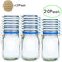 20 Pack 1000ml (9.6x6.6inch) Reusable Mason Jar Bags for Candy & Snacks - Leakproof Storage & Display