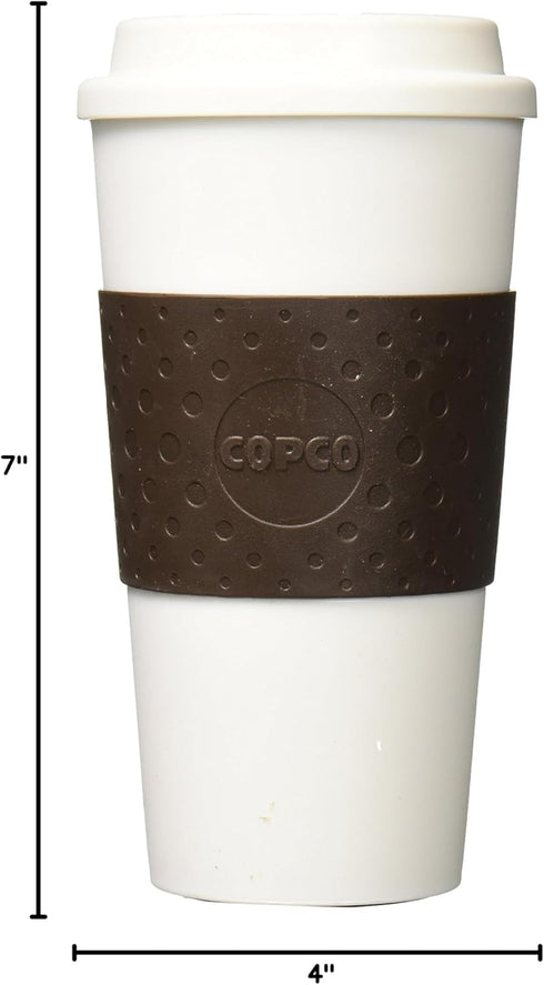 Copco Plastic Acadia Travel Mug - 16-Ounce, Brown