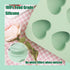 Silicone Heart Molds, 2 Pack Mini Cake Pan for Muffins, Ice Cubes, Chocolate Bombs, and Cupcakes