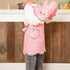 NEOVIVA Kids Apron and Oven Mitts Set - Cute Polka Dots Toddler Kitchen Linen Set for Play Kitchen Gift