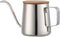 Pour Over Kettle, 12oz/350ml Stainless Steel Gooseneck Coffee Pot with Long Narrow Spout and Wooden Lid