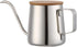 Pour Over Kettle, 12oz/350ml Stainless Steel Gooseneck Coffee Pot with Long Narrow Spout and Wooden Lid