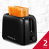 Holstein Housewares - 2-Slice Toaster with 6 Browning Control Settings, Black - Great to Toast Bread, Bagels and Waffles by Holstein Housewares