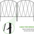 YBING 10 Pack Decorative Garden Fence, 11Ft (L) x 16in (H) Rustproof Arched Metal Border for Flower Bed Landscape