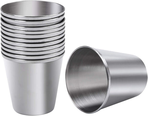 Ruisita 12 Pieces Stainless Steel Shot Glass Drinking Tumblers (1 Ounce/30 ml)