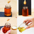 Rormket 12 Pack 4oz 12 Glass Hexagon Honey Jars Golden Lids - Extra Wooden Honey Dipper Sticks, Bee Charms, Tag String