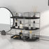 3-Tier Countertop Counter-Kitchen Corner Bathroom Sink Organizer Storage Shelf Stackable Organizer for Cosmetics