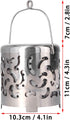 Portable Stainless Steel Camping Heater, Small Propane Butane Candle Tent Heater, Emergency Heater (Silver)