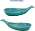 Aqua Blue Whale Spoon Rest for Kitchen Counter, Ceramic Spoon Holder for Stove Top, Modern Farmhouse Kitchen Décor, 7.8