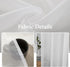 MIULEE 2 Panels Solid Color White Sheer Window Curtains, Elegant Voile Drapes for Bedroom Living Room (54 x 72 Inches)