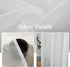 MIULEE White Window Sheer Curtains, Solid Elegant Net Drapes, 2 Panels, Width 38 x Length 84 Inches