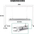 2 iPower Feet LED Grow Light Stand Natural White Full Spectrum for Indoor Plant Starting Seeds and Propagating