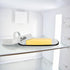 Suwimut Enamelware Butter Dish with Lid, Vintage Style White Butter Container with Black Rim for Countertop