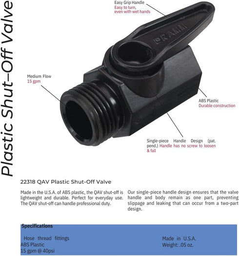 Dramm 30 8 Sunrise Soft Rain Watering Spray Wand Long, Berry Gentle Full-Flow Spray with Shut-Off Valve & Foam Grip