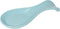 Now Designs Eggshell Blue Curved Stoneware Spoon Rest, 3.5x7.75 in