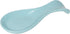 Now Designs Eggshell Blue Curved Stoneware Spoon Rest, 3.5x7.75 in