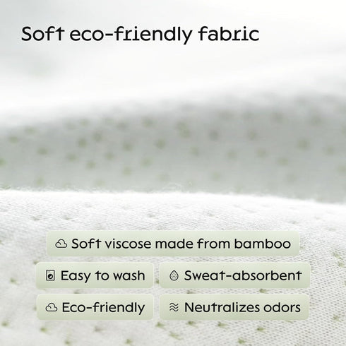 2 Pack Waterproof Viscose Bamboo Pillow Protectors - Zippered Case Queen 20x30 Inches - Natural Cooling Noiseless