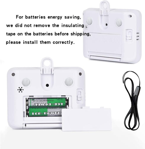 XREXS 4-Channel Digital Kitchen Timer Clock - Large LCD Display, 4 Groups Simultaneous Timing Countdown
