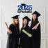2025 Graduation Party Decorations Wooden Sign, Blue Class of 2025 Photo Booth Props for Graduation Party Supplies
