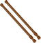 AIZESI Short Spring Tension Curtain Rod (Wood, 12"-20", 2Pcs)