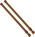 AIZESI Short Spring Tension Curtain Rod (Wood, 12"-20", 2Pcs)