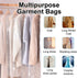 BEISHIDA 25pcs 72 Inch Plastic Garment Bags, Clear Dry Cleaning Laundry Bags for Clothes Cover and Storage