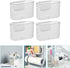 Cabilock Shelf Bracket Desktop Stand, 4pcs Mini Fridge Organizer, Clear Plastic for Fridge Side Door Holder