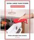 Joyhalo 6 Pack Pot Holders for Kitchen - Cotton Oven Holder with Great Heat Resistance, Non-Slip Hot Pads, Red
