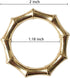 Napkin Rings Set of 6, Bamboo Knuckles Style Gold Napkin Holder for Table Decoration, Wedding, Family Dinner,