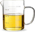 DEVILMAYCARE Glass Beaker with Handle and Lid - Measuring Cup for Easy Visibility, 12 Oz (350ML)