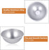 2Pcs Aluminum Hemisphere Pan, 8 Inch Nonstick Half Ball Cake Pan for Baking, DIY Bakeware Tools