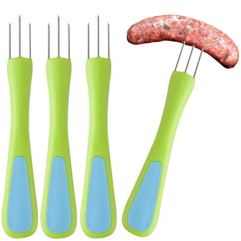ziHenryDa 4 pcs Sausage Pricker Tool3 sharp prongs sausage pricker for Sausage Casings
