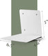 Set 4 of Invisible Floating Bookshelf, Heavy Duty Wall Mounted Book Organizer, Metal Shelves Holder for Books, Large