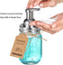 Amolliar Mason Jar Foaming Soap Dispenser Pump Lids, Rustproof Stainless Steel for Regular Mouth Mason Jar, 2Pack
